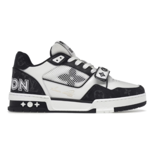 Louis Vuitton LV Trainer – Velcro Strap Monogram Denim Black White