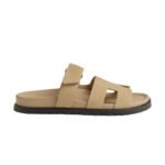 Hermes Chypre Sandal Beige Suede
