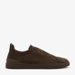 DARK BROWN TRIPLE STITCH™ SECONDSKIN SNEAKERS